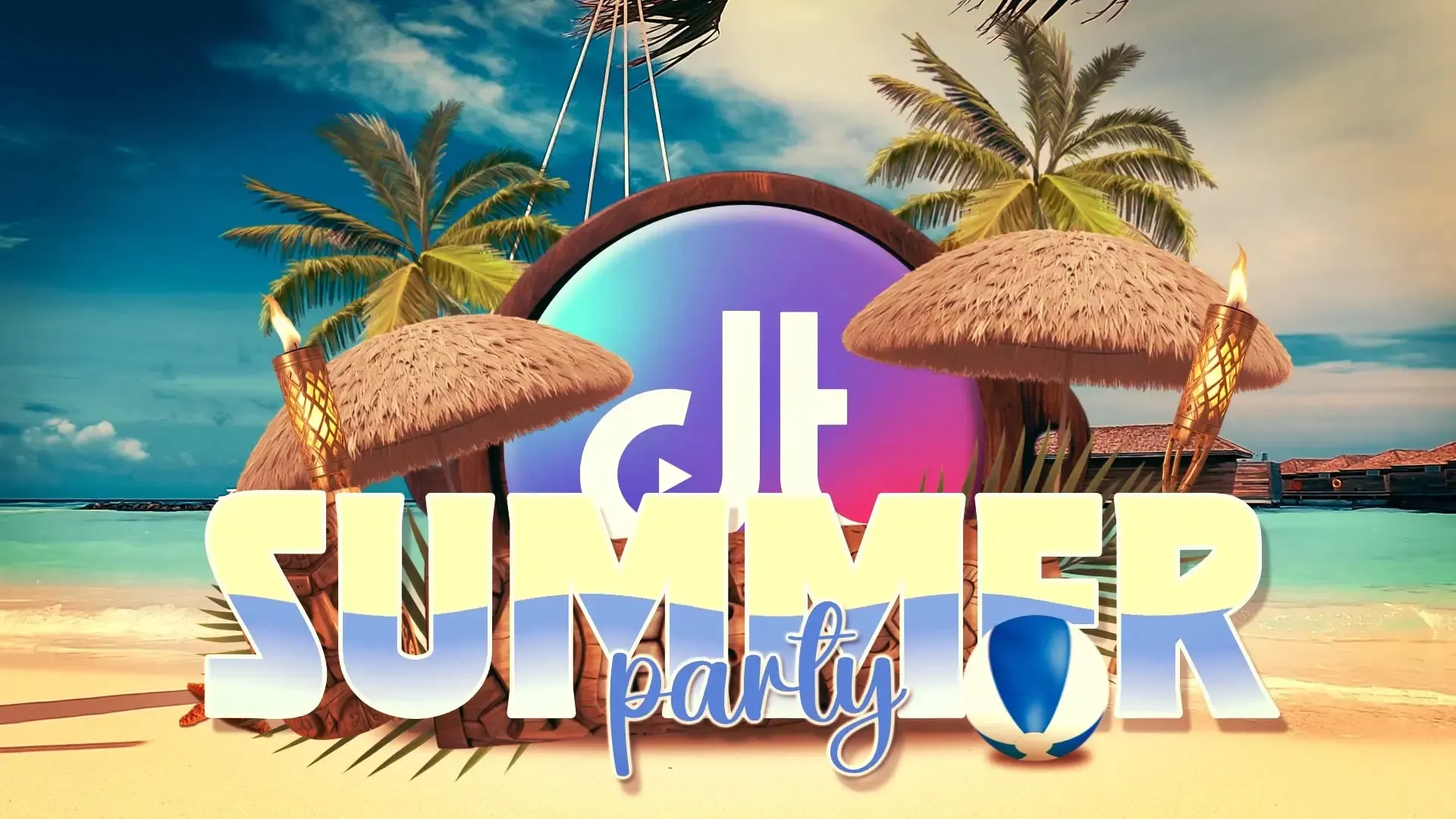 Animated Summer Party Logo Reveal